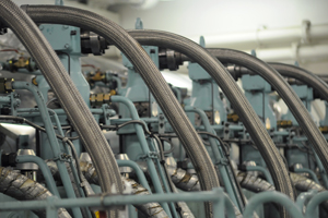 Close up of a main engine