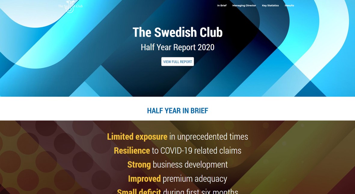 The Swedish Club's half-year report 2020 web